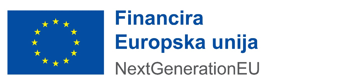 Financirano sredstvima Europske unije — NextGenerationEU